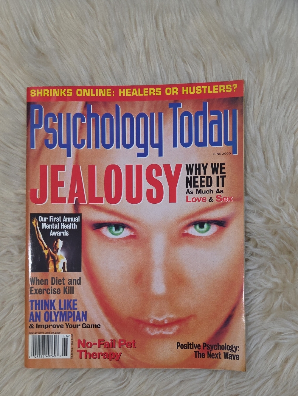 Vintage Psychology Today May June 2000 Jealousy Love Mental Health Magazine